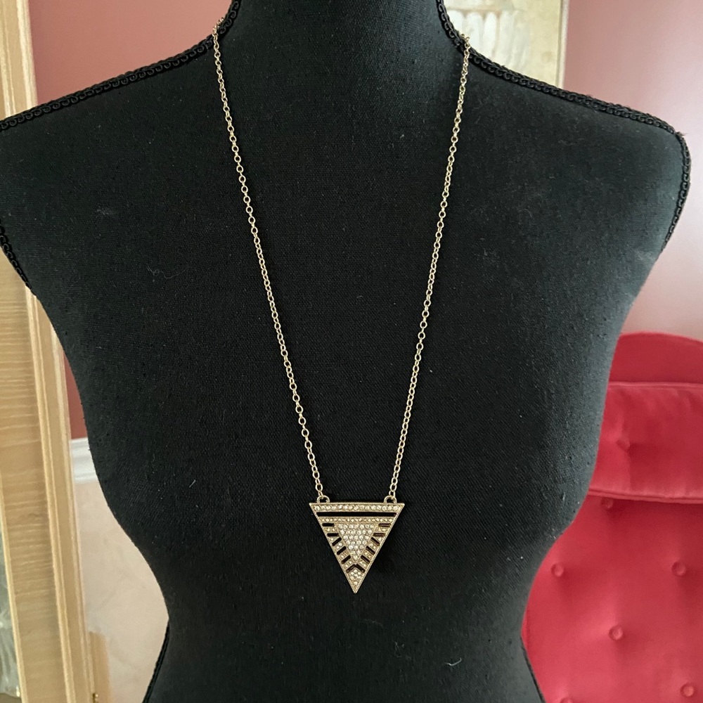 Gold Rhinestone Necklace